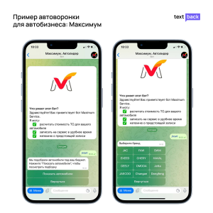 Автоворонка Максимум для автобизнеса с ботом для расчёта ТО и записи на сервис 